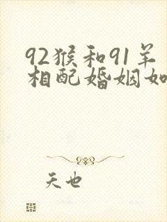 92猴和91羊相配婚姻如何