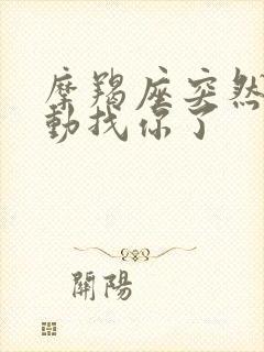 摩羯座突然不主动找你了