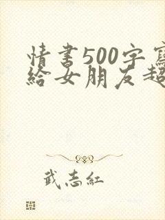 情书500字写给女朋友超感动