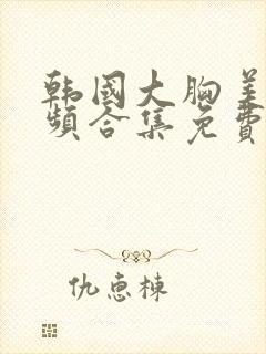 韩国大胸美女视频合集免费观看