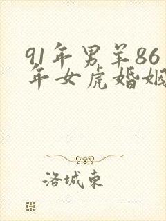91年男羊86年女虎婚姻怎么样