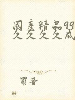 国产精品99久久久久久成人