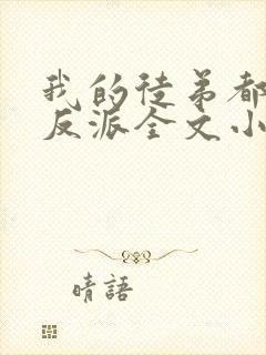 我的徒弟都是大反派全文小说封面