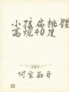 小孩扁桃体化脓高烧40度