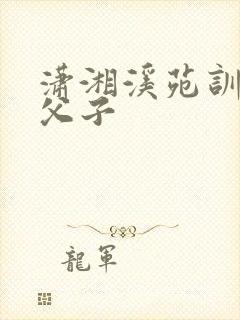 潇湘溪苑训诫文父子