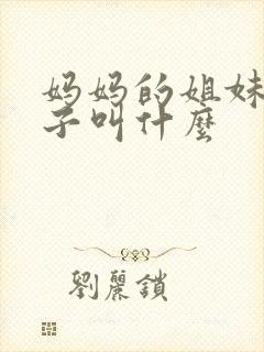 妈妈的姐妹的儿子叫什么封面