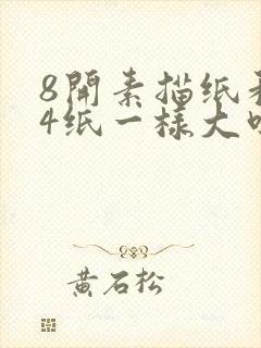 8开素描纸和a4纸一样大吗