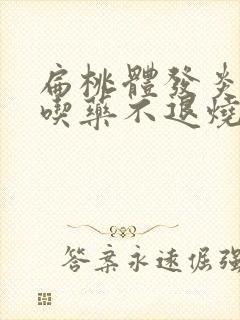 扁桃体发炎发烧吃药不退烧怎么办