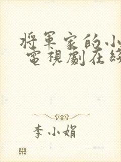 将军家的小娘子 电视剧在线观看