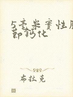 5毫米实性肺结节钙化