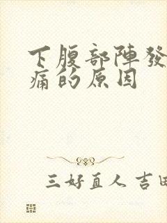 下腹部阵发性疼痛的原因封面
