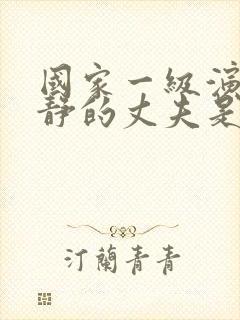 国家一级演员王静的丈夫是谁