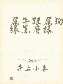 属牛跟属狗的姻缘怎么样