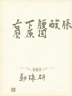 右下腹酸胀是什么原因