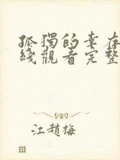 孤独的幸存者在线观看完整版