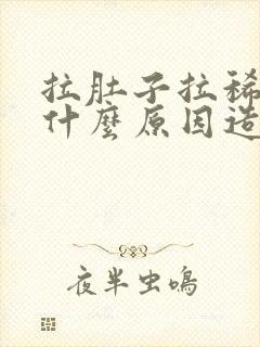 拉肚子拉稀水是什么原因造成的呢