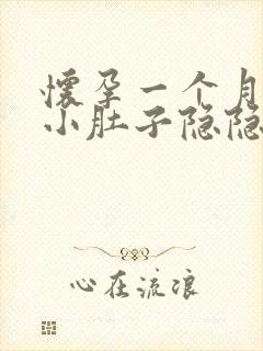 怀孕一个月左右小肚子隐隐作痛封面