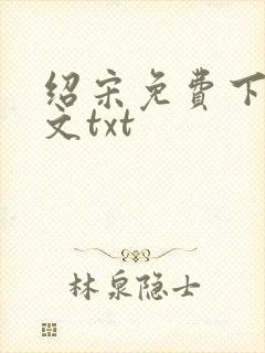 绍宋免费下载全文txt