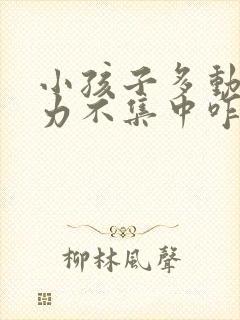 小孩子多动注意力不集中咋办