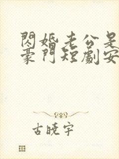 闪婚老公是超级豪门短剧安南