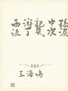 西游记中孙悟空流了几次泪封面