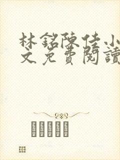 林铭陈佳小说全文免费阅读最新章节