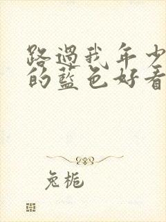 路过我年少时光的蓝色好看吗