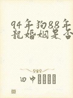 94年狗88年龙婚姻是否相配
