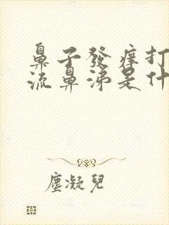 鼻子发痒打喷嚏流鼻涕是什么原因封面