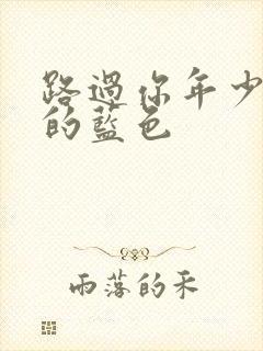 路过你年少时光的蓝色