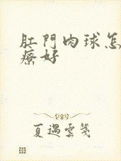 肛门肉球怎么治疗好