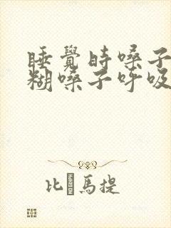 睡觉时嗓子有痰糊嗓子呼吸不畅