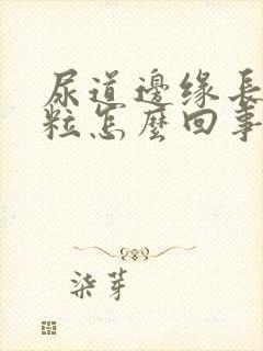 尿道边缘长小肉粒怎么回事