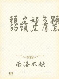 头皮好多颗粒状的头皮屑怎么回事