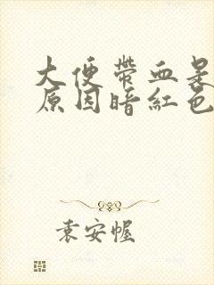 大便带血是什么原因暗红色