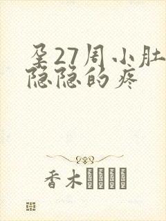 孕27周小肚子隐隐的疼