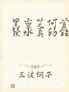 黑灵芝何首乌洗发水真的能黑发吗