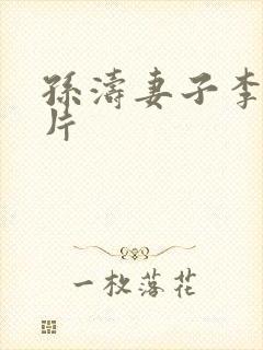 孙涛妻子李莉照片