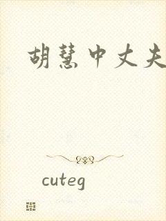 胡慧中丈夫是谁