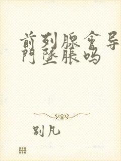 前列腺会导致肛门坠胀吗