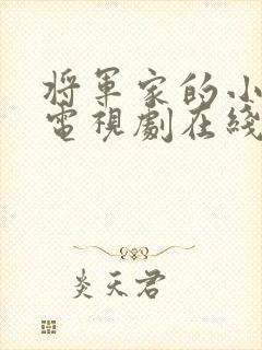 将军家的小娘子电视剧在线观看免费封面