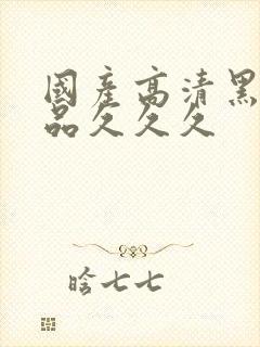 国产高清黑丝精品久久久