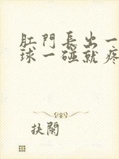 肛门长出一个肉球一碰就疼