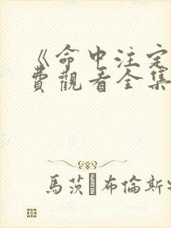 《命中注定》免费观看全集封面