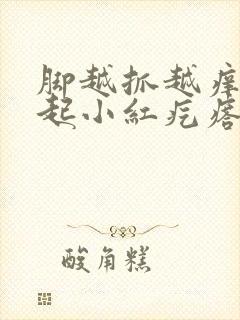 脚越抓越痒然后起小红疙瘩