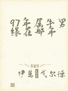 97年属牛男姻缘在哪年
