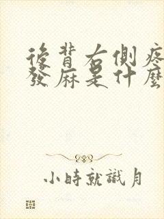 后背右侧疼右手发麻是什么原因封面