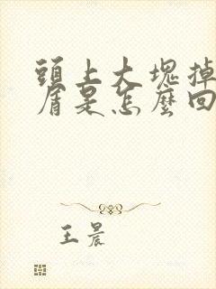 头上大块掉头皮屑是怎么回事