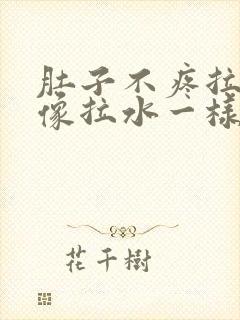 肚子不疼拉肚子像拉水一样怎么办