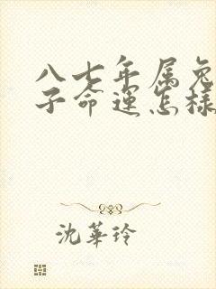 八七年属兔一辈子命运怎样